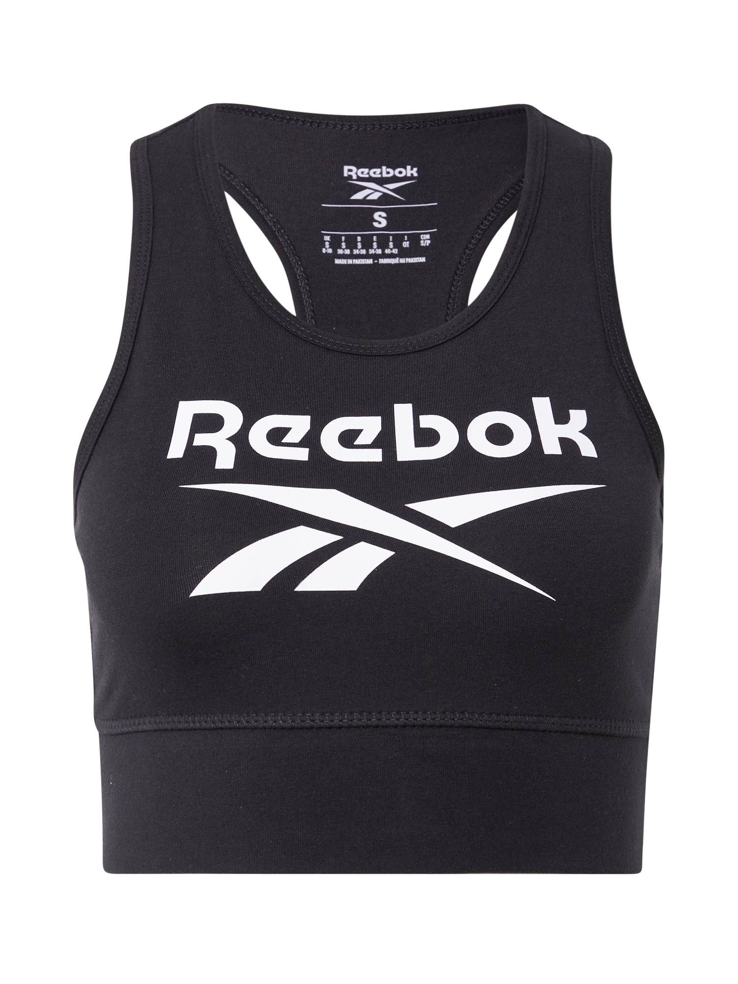 Reebok Sport Reggiseno sportivo Identity in Nero, Bianco 