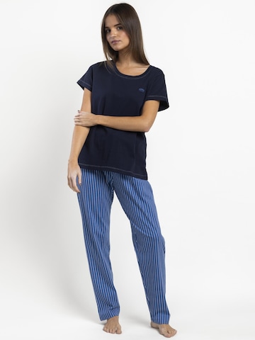 admas - Pijama 'Classic' en azul: frente