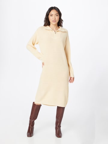 ICHI Knitted dress 'Novo' in Beige: front