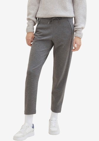 Regular Pantalon TOM TAILOR en gris : devant