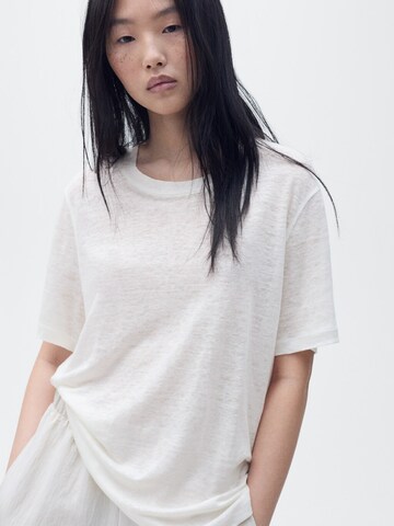 MANGO Shirt 'LENU' in White: front