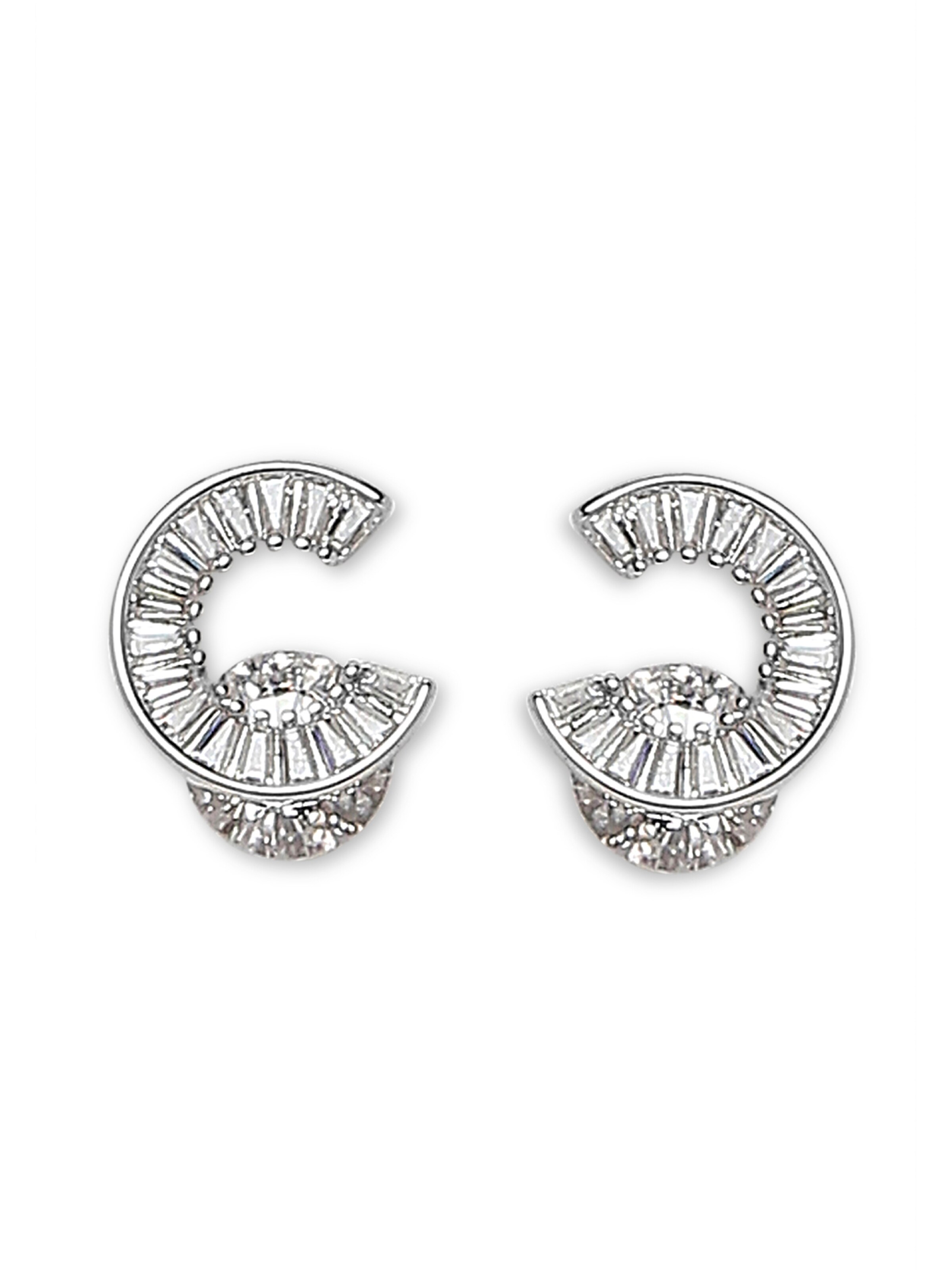 MISH Earrings 'Yasmin' in Silver: front