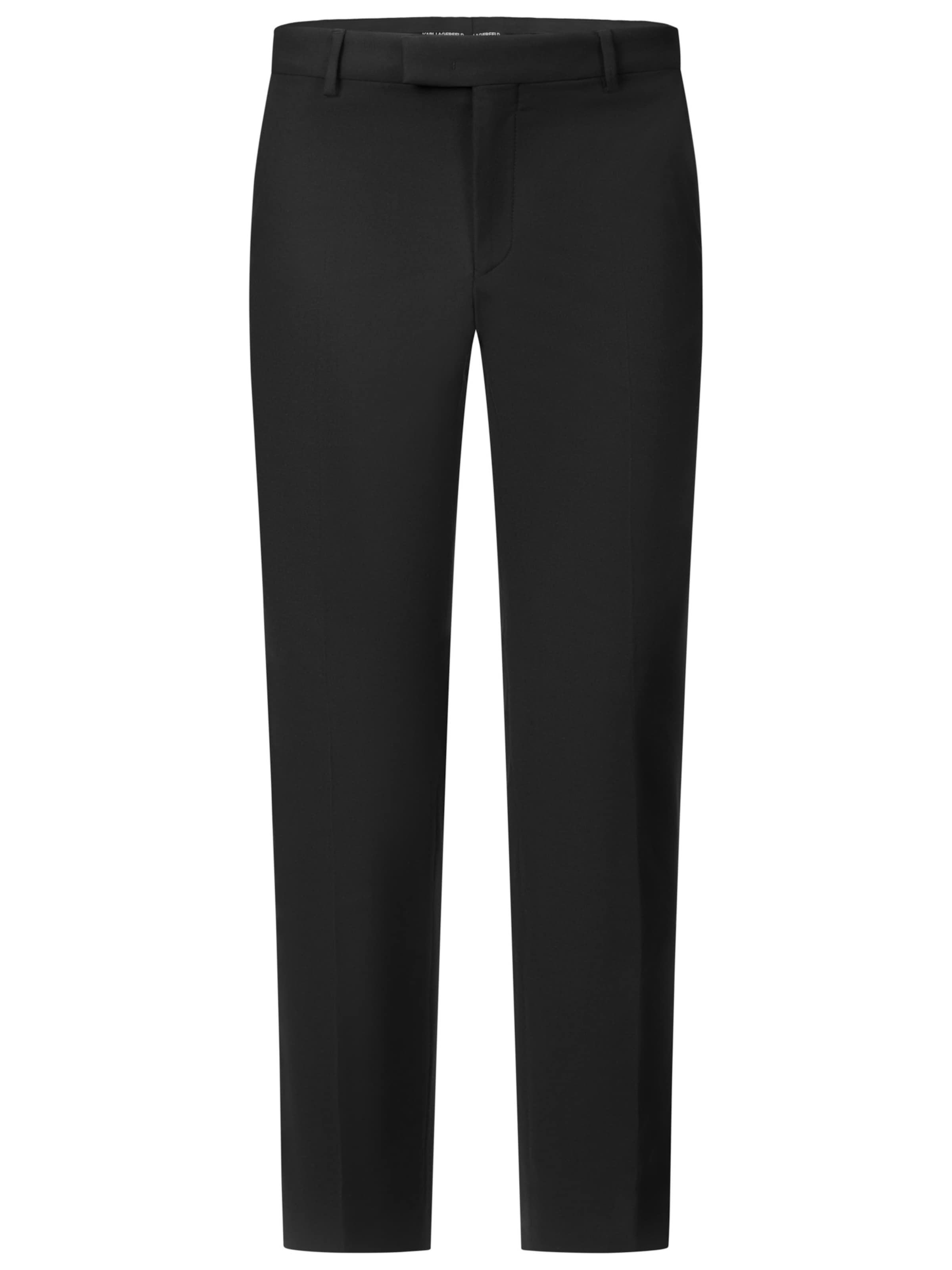Regular Pantalon Karl Lagerfeld en noir : devant