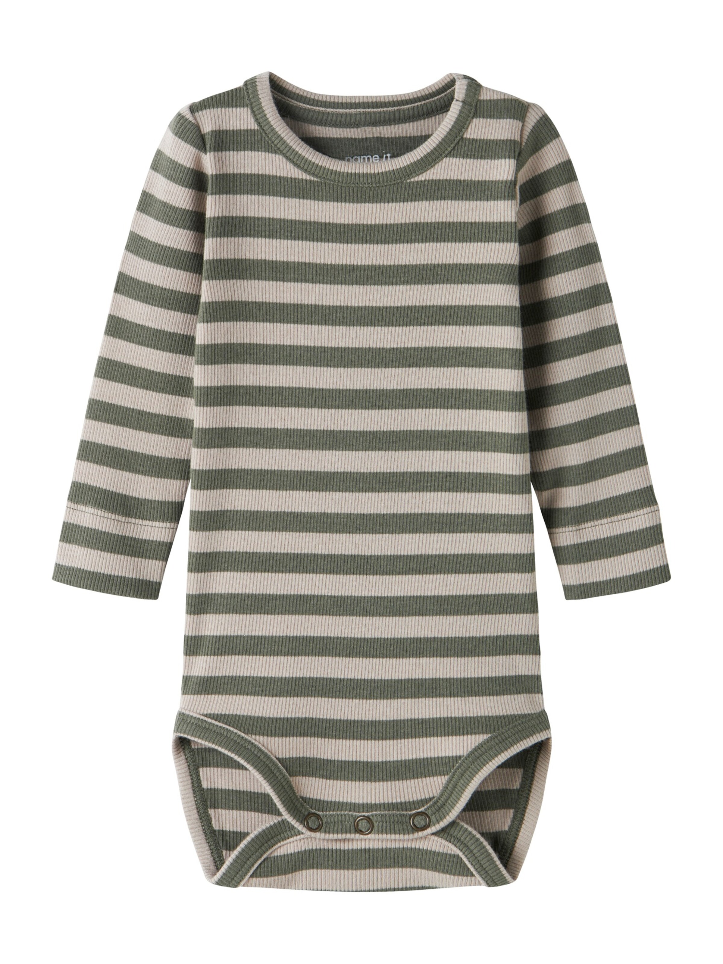 NAME IT - Pijama entero/body 'NBNBANIO' en verde: frente