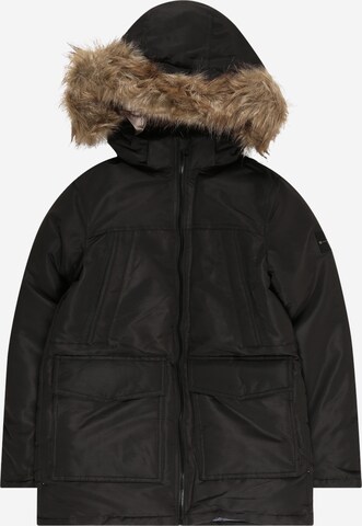 Jack & Jones Junior Winter jacket 'Craft' in Black: front