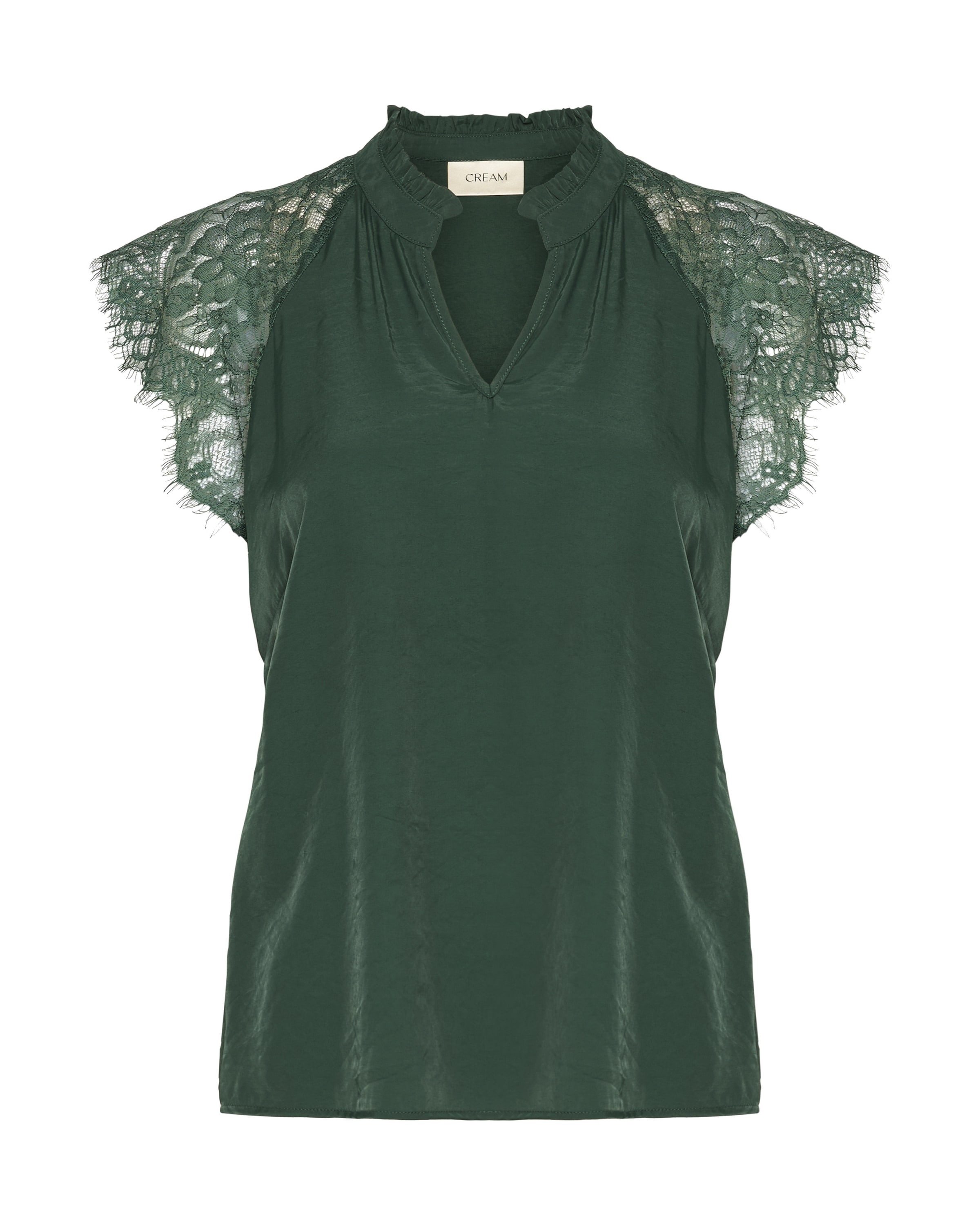 Cream Bluse 'Nola' i grøn: forside