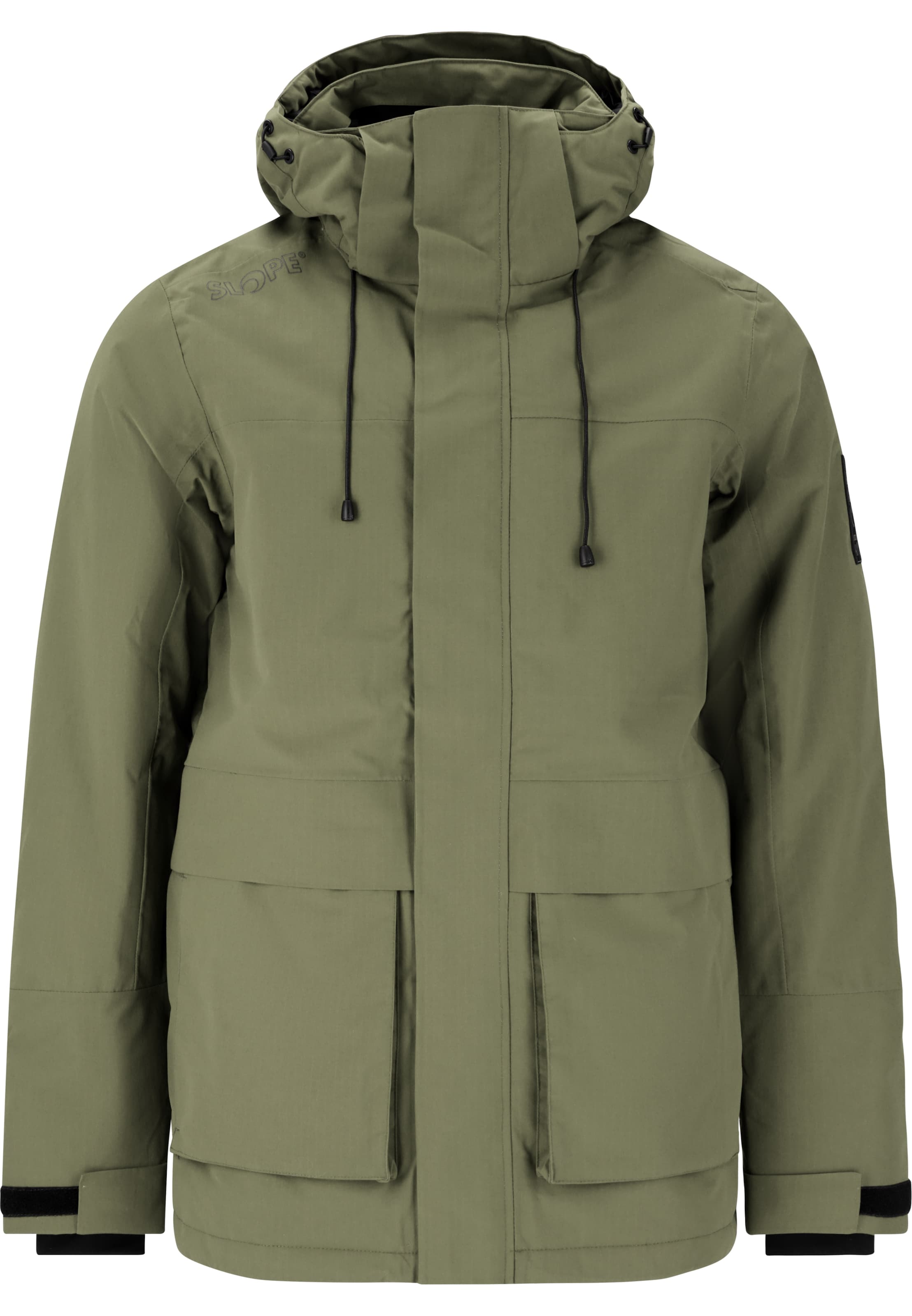 SLOPE Outdoorjacke 'Chescott' in Grün: Vorderseite