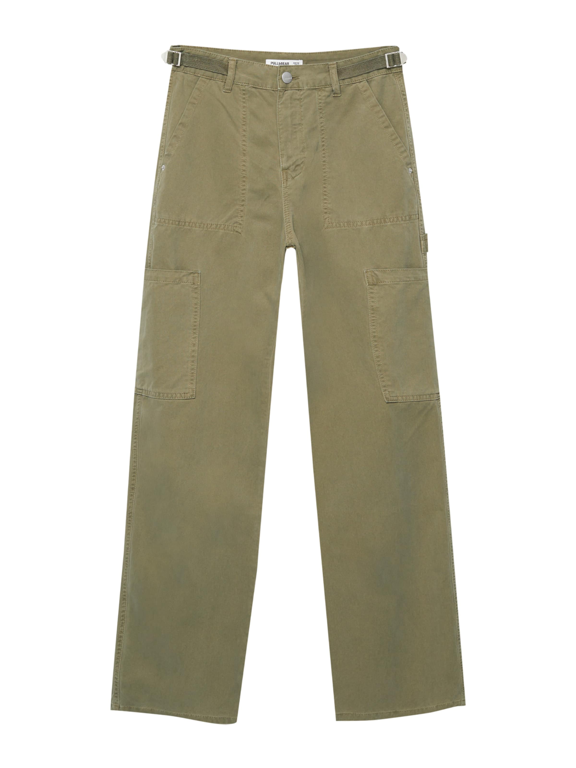 Pull&Bear Regular Jeans in Grün: Vorderseite