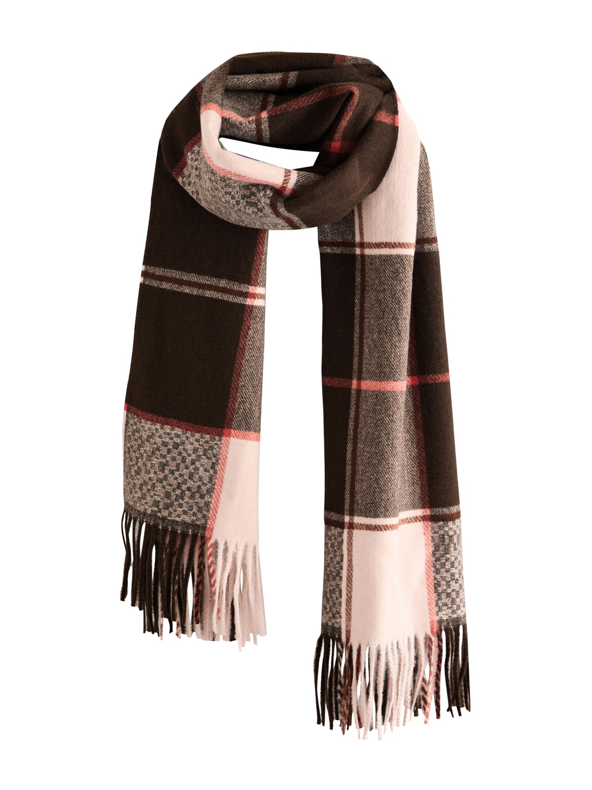 Next Шарф в Коричневый / Розовый / Красный, Обзор товара