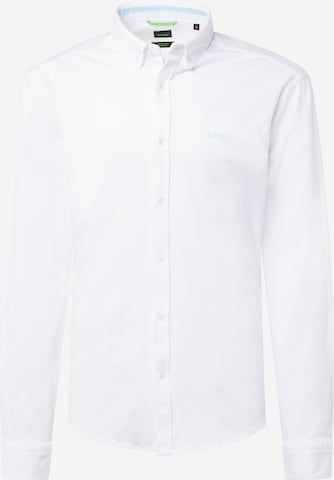 BOSS Regular fit Button Up Shirt 'BIADO' in White: front