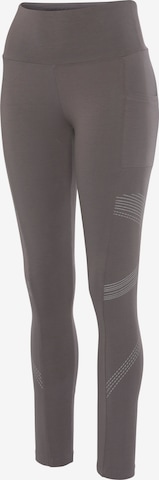 LASCANA ACTIVE Skinny Sportbroek in Beige: voorkant