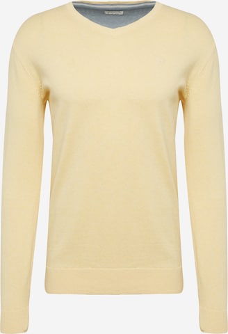 TOM TAILOR Sweater in Yellow: front