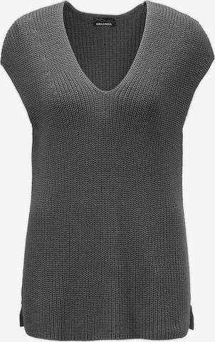 Goldner Knitted vest in Grey: front