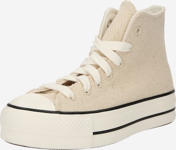 CONVERSE Korkeavartiset tennarit 'CHUCK TAYLOR ALL STAR' värissä beige: etupuoli