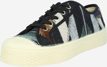 US Rubber Platform trainers 'PENDLETON' in Black: front