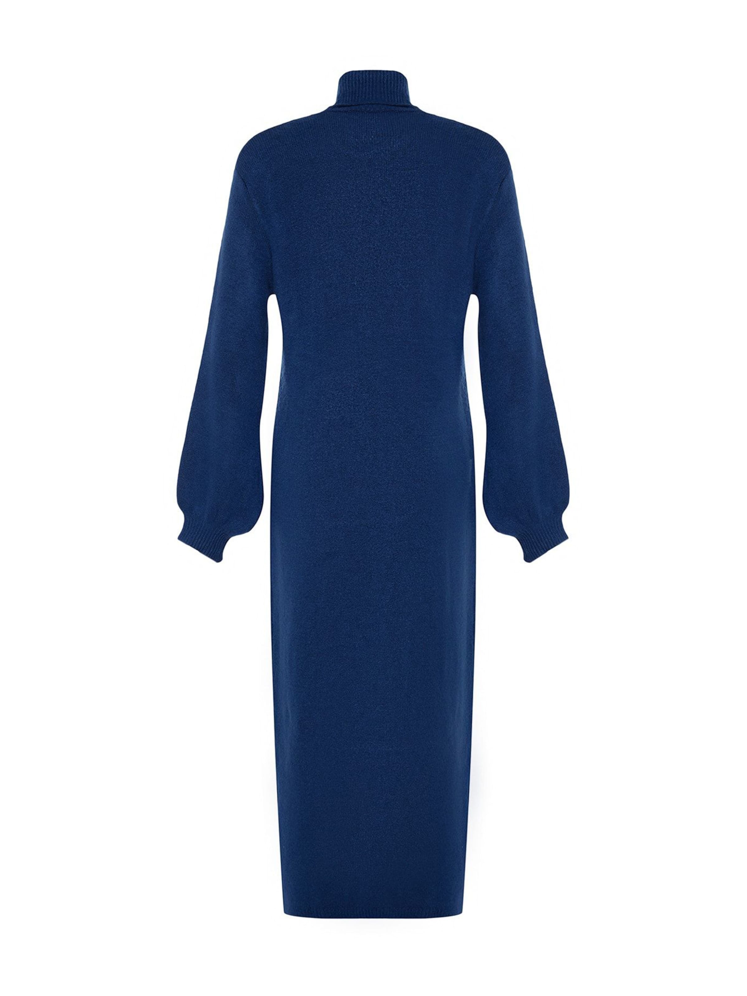 Trendyol Pletené šaty - Modrá