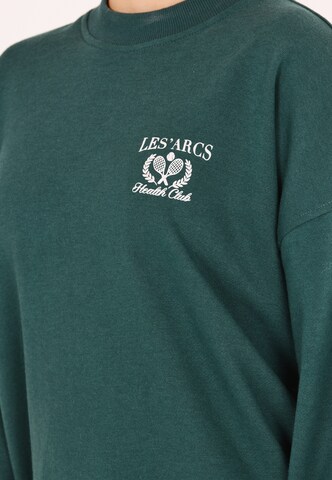 Les'Arcs Sweatshirt 'Celinda' in Green