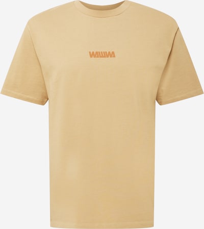 Tricou WAWWA pe maro deschis / galben auriu, Vizualizare produs