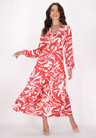 Robe faina en rouge