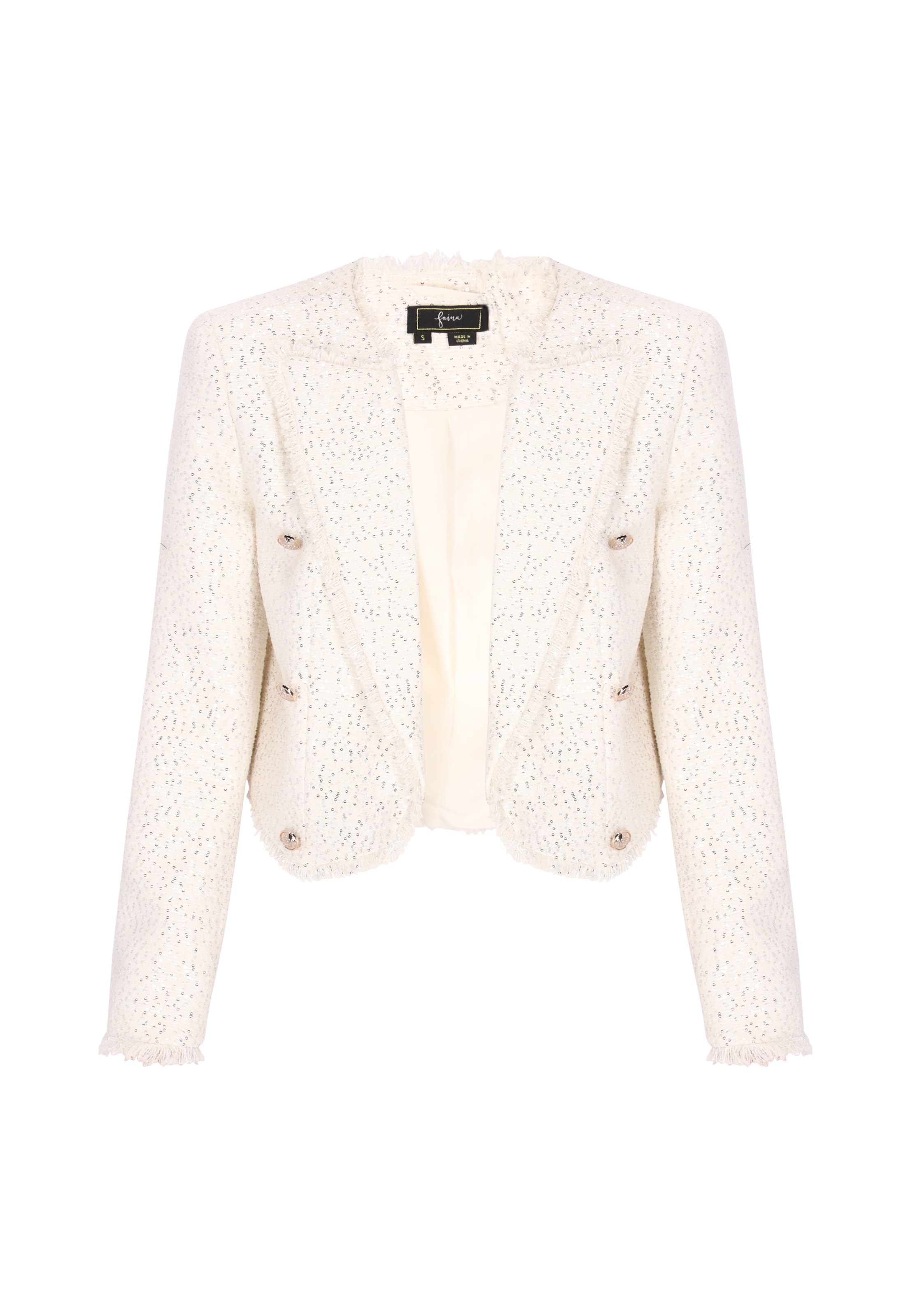 faina Blazers in Wit: voorkant