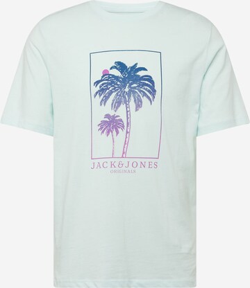 T-Shirt 'LAFAYETTE' JACK & JONES en bleu : devant