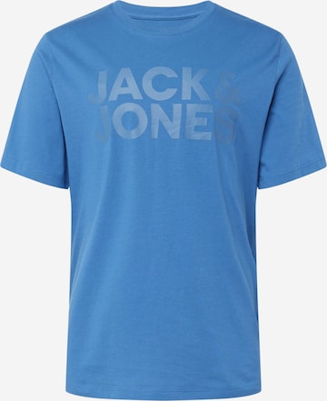 JACK & JONES Tričko – modrá: přední strana