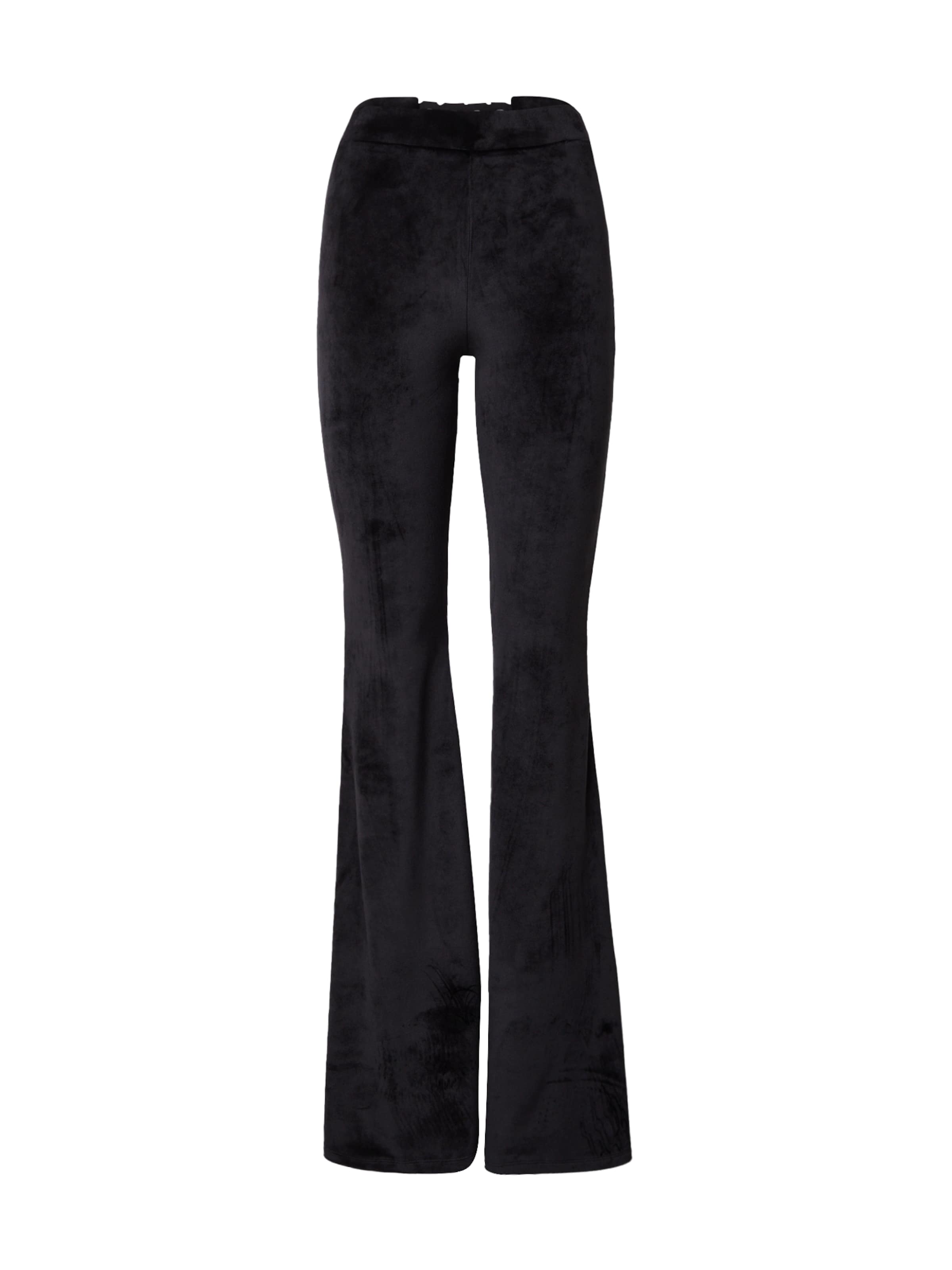 GCDS Flared Παντελόνι σε μαύρο: μπροστά