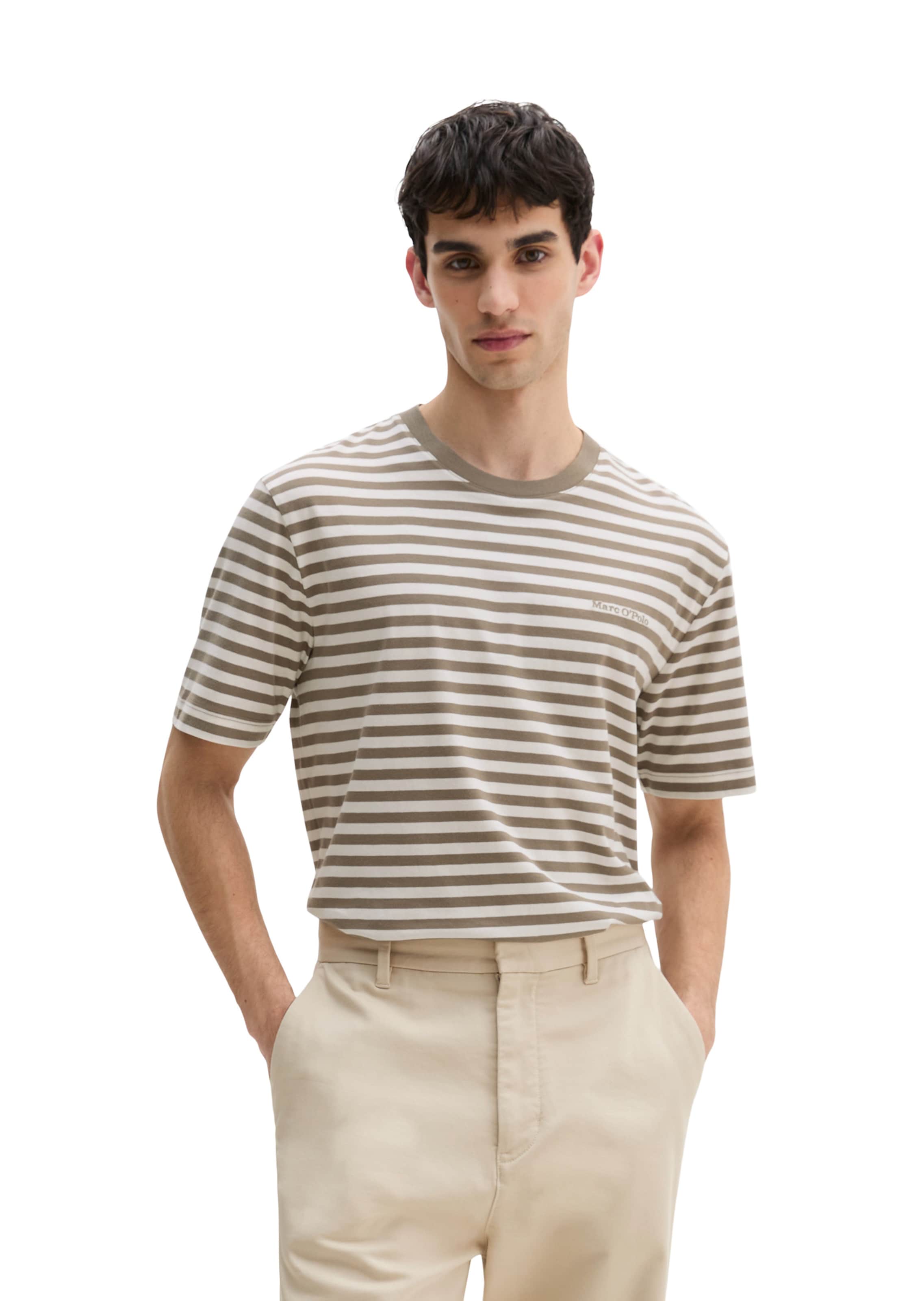 Marc O'Polo T-Shirt in Beige: Vorderseite