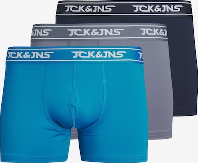 Boxer trumpikės 'CARL' iš JACK & JONES, spalva – mėlyna / tamsiai mėlyna / pilka / balta, Prekių apžvalga