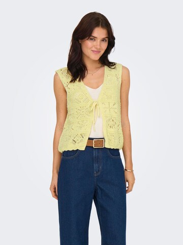 Gilet 'ONLBeach' ONLY en jaune : devant