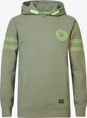 Petrol Industries Sweatshirt 'Wavewander' in Groen: voorkant