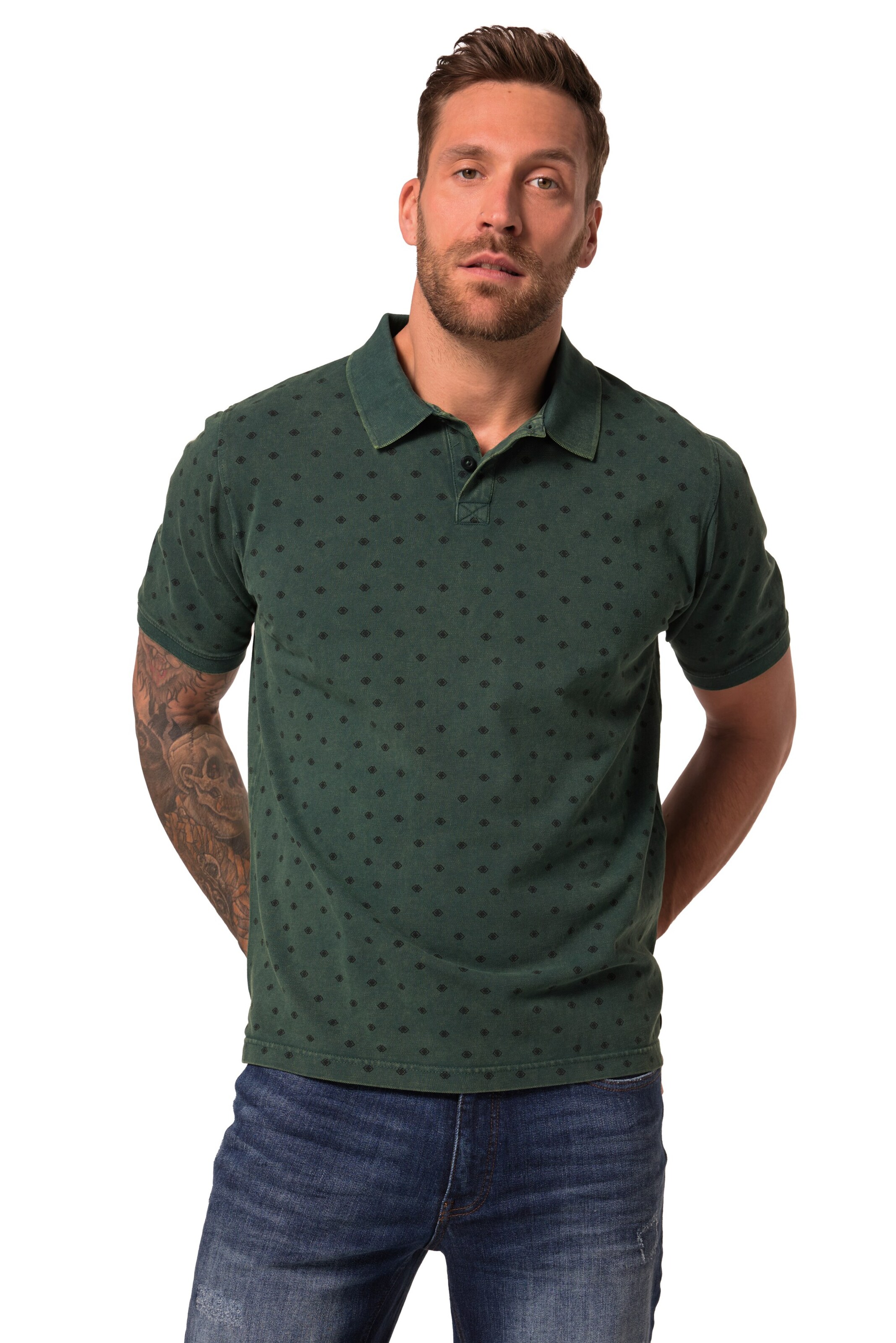 T-Shirt JP1880 en vert : devant