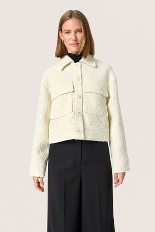 SOAKED IN LUXURY Overgangsjakke 'Maree' i hvid: forside
