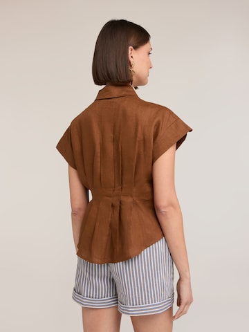 MOTIVI Blouse in Bruin