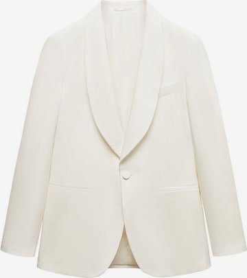 MANGO MAN Slim fit Suit Jacket in White: front