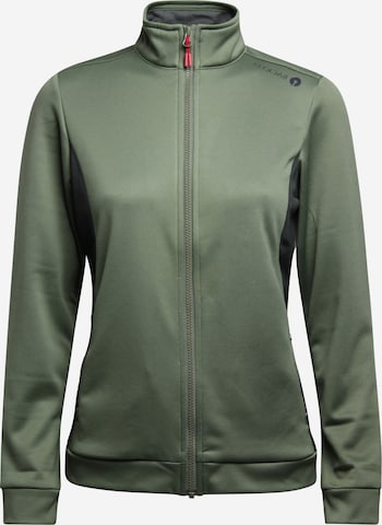 Backtee Zip-Up Hoodie in Green: front