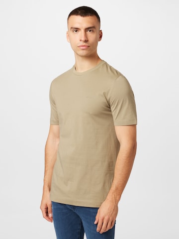 T-Shirt 'Thompson 01' BOSS Black en beige : devant