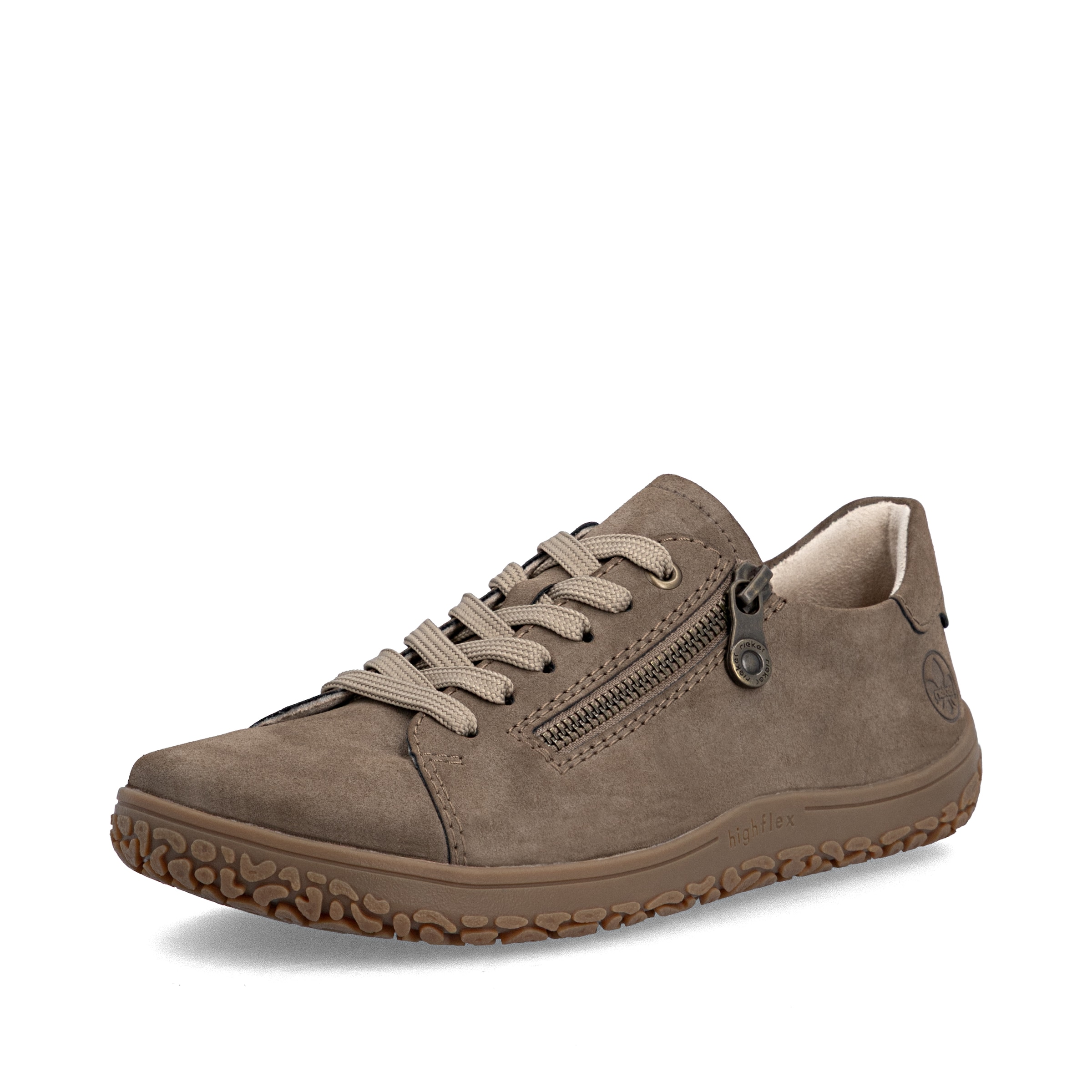 Chaussure de sport à lacets Rieker en marron : devant