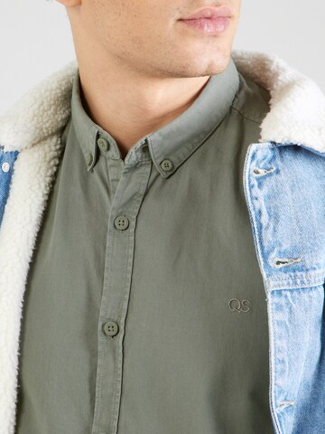 QS Regular fit Overhemd in Groen