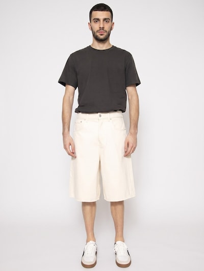 Only & Sons Jeans 'Carl Balloon Ecru 4145 Pim Denim Shorts Ecru' in 52 in White, Item view