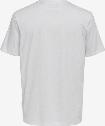 T-Shirt Only & Sons en blanc