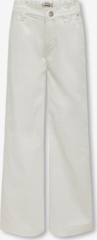 Wide Leg Jean KIDS ONLY en blanc : devant