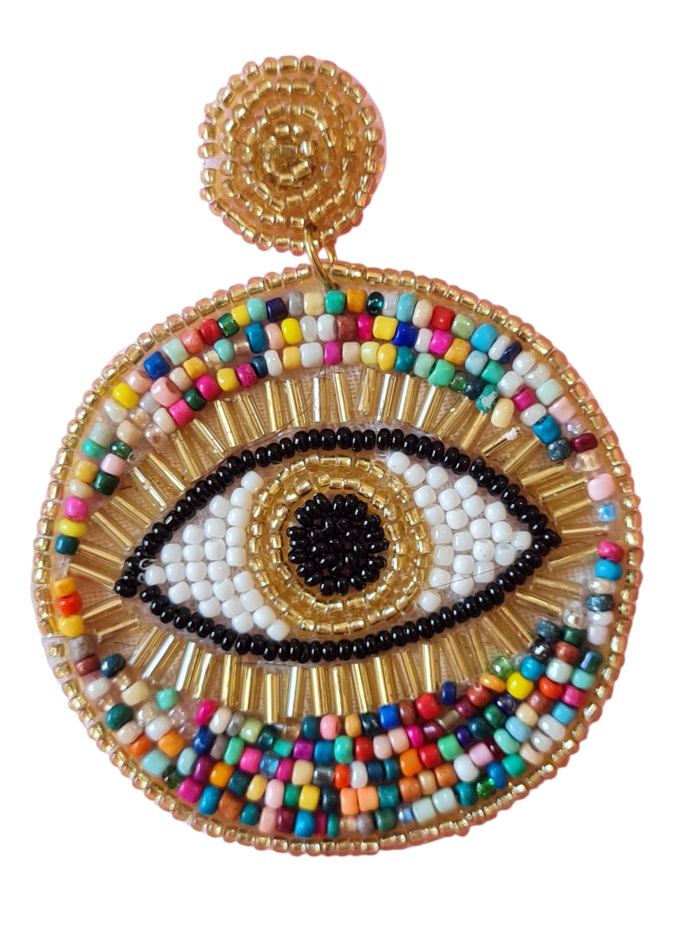 PfauGermany Ohrringe 'Evil Eye'‌ in Gold