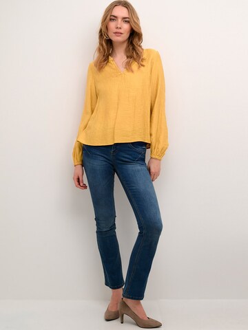 Cream Blouse 'Wilma' in Yellow