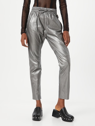 Regular Pantalon 'GIFT' OAKWOOD en gris : devant