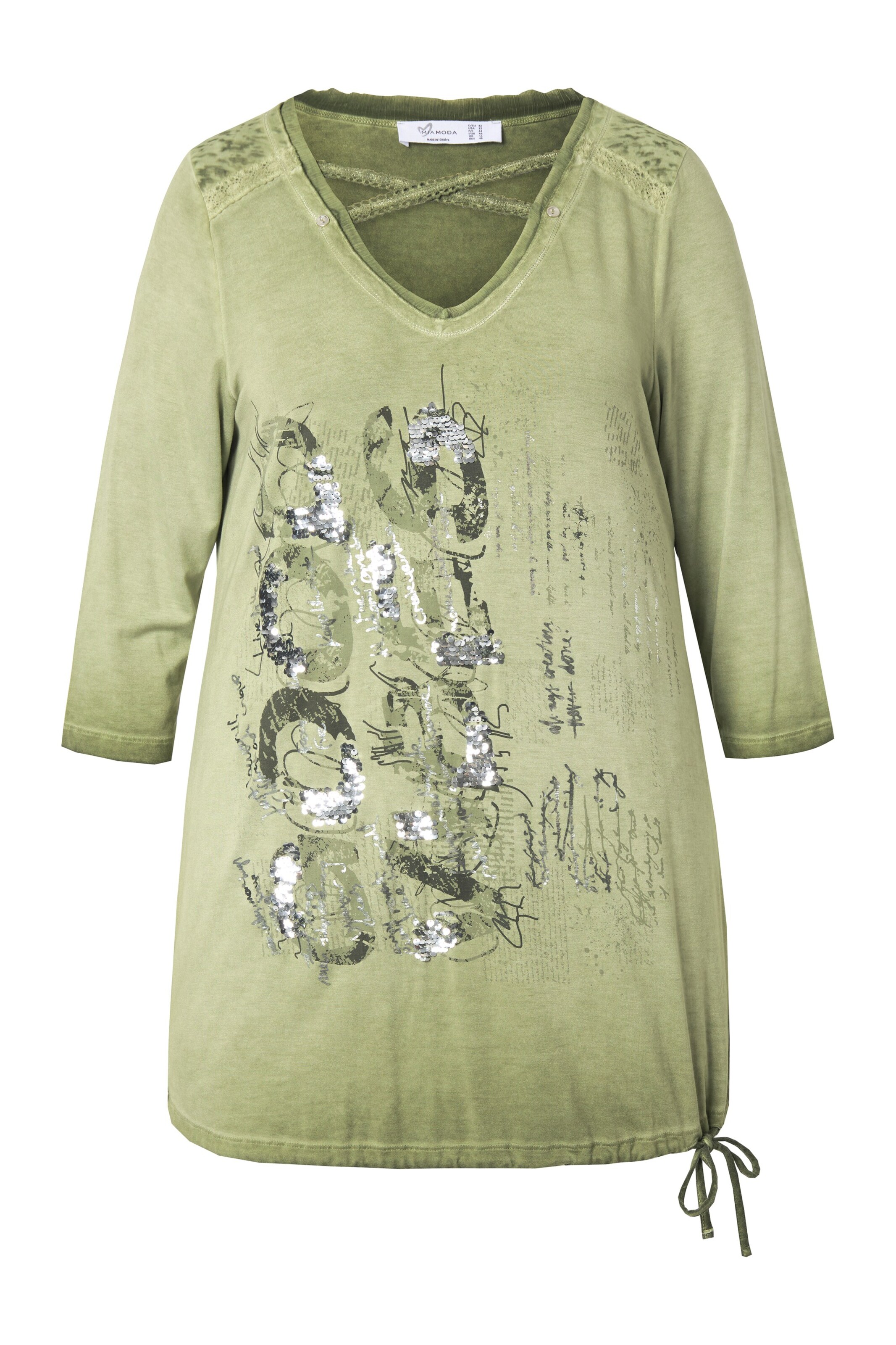 MIAMODA Shirt in Green: front