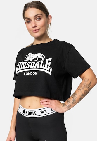 LONSDALE Shirt in Zwart: voorkant