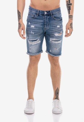 Redbridge Regular Jeansshort 'Bath' in Blau: predná strana