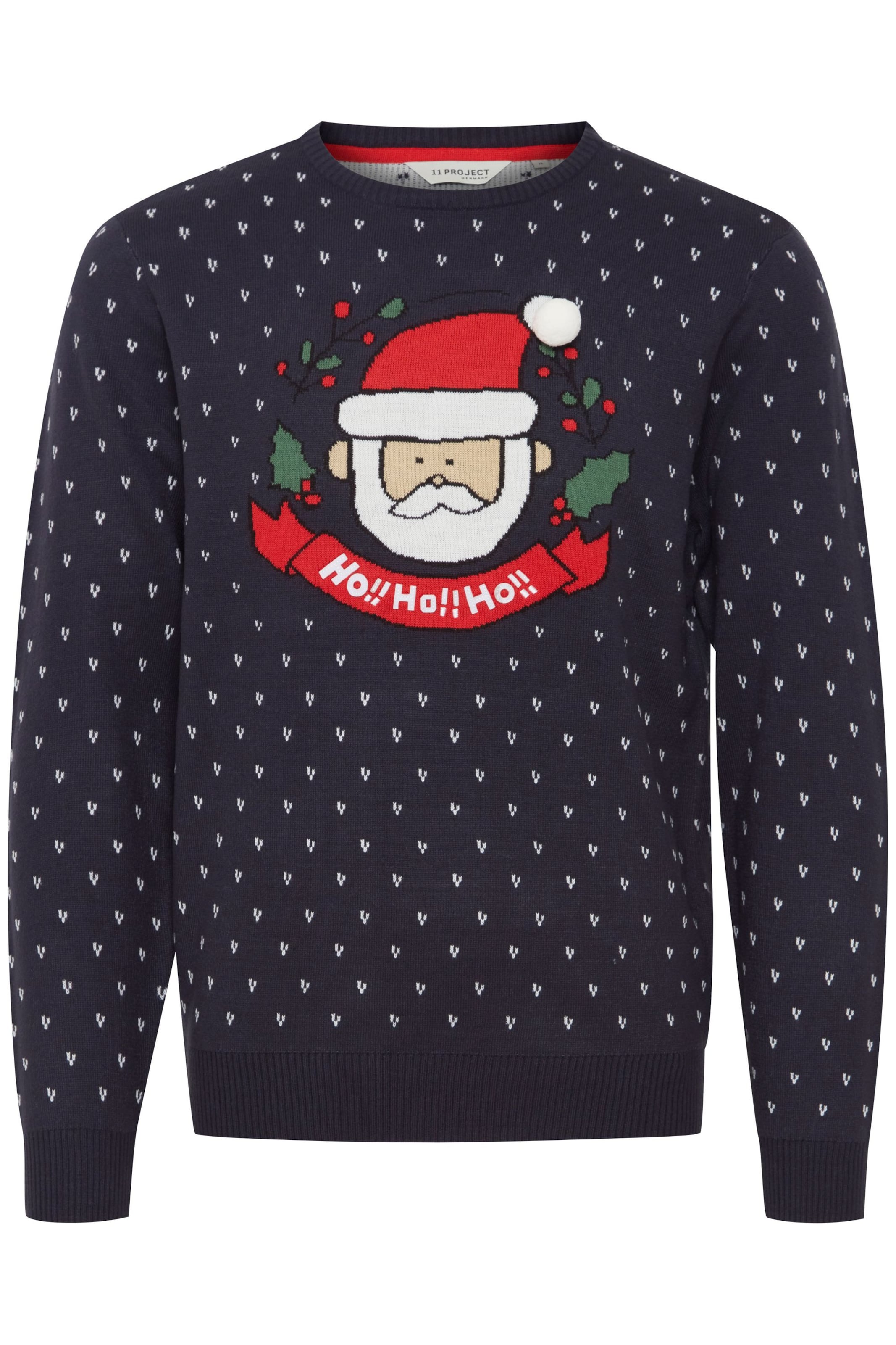 11 Project Pullover in Blau: Vorderseite