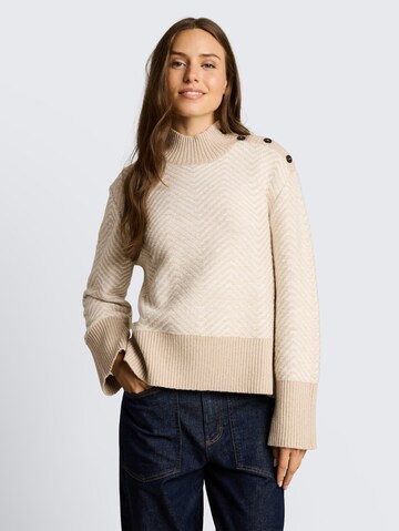 TOM TAILOR Sweater in Beige: front